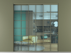 Перегородка Formato внутри проёма телескопик синхро 2