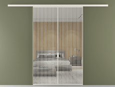 Перегородка Формато вдоль стены 2 створки