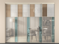 Перегородка Mosaic внутри проёма телескопик синхро 3