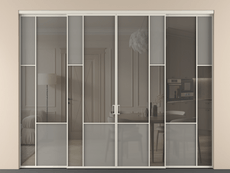 Перегородка Мозаик внутри проёма 4 створки