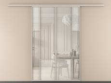 Перегородка Mosaic вдоль стены 2 створки