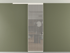 Перегородка Формато вдоль стены на потолок 1 створка