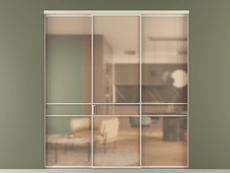 Перегородка Formato внутри проёма трёхстворчатая