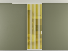 Перегородка Formato вдоль стены на потолок 1 створка