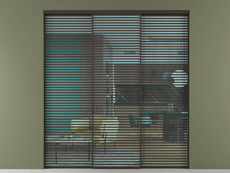 Перегородка Формато внутри проёма 3 створки