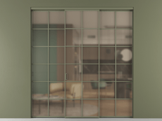 Перегородка Формато внутри проёма 3 створки