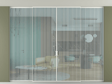 Перегородка Formato внутри проёма скрытое крепление в потолок 4 створки