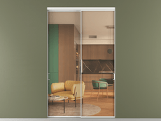 Перегородка Формато внутри проёма 2 створки