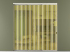 Перегородка Formato внутри проёма 3 створки с синхронным механизмом