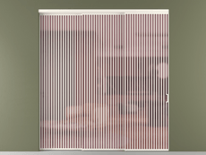 Перегородка Formato внутри проёма 3 створки с синхронным механизмом