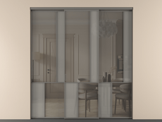 Перегородка Мозаик внутри проёма 3 створки