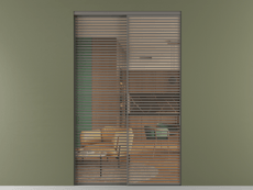 Перегородка Формато внутри проёма 2 створки