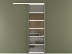 Перегородка Formato вдоль стены 1 створка