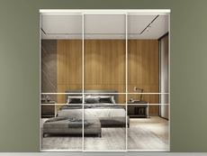 Перегородка Formato внутри проёма 3 створки