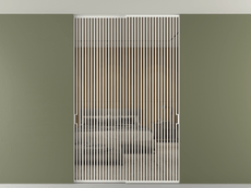 Перегородка Формато внутри проёма скрытое крепление в потолок 2 створки