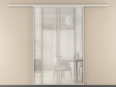 Перегородка Mosaic вдоль стены 2 створки