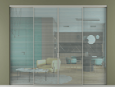 Перегородка Формато внутри проёма 4 створки