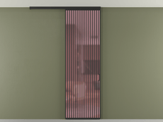 Перегородка Formato вдоль стены на потолок 1 створка