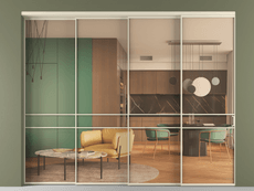 Перегородка Formato внутри проёма телескопик синхро 3