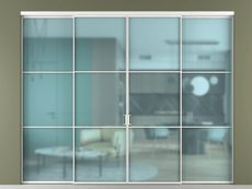 Перегородка Формато внутри проёма 4 створки