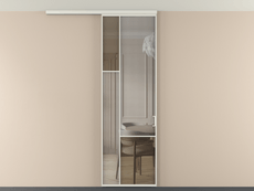 Перегородка Mosaic вдоль стены на потолок 1 створка