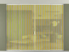 Перегородка Формато внутри проёма скрытое крепление в потолок 4 створки