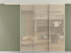 Перегородка Formato вдоль стены на потолок телескопик синхро 3