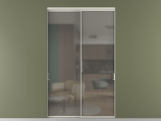 Перегородка Formato внутри проёма 2 створки