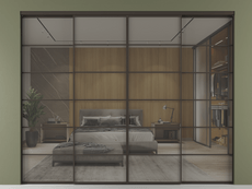 Перегородка Формато внутри проёма 4 створки