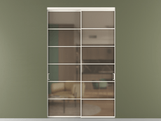 Перегородка Formato внутри проёма 2 створки