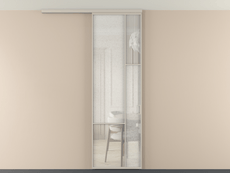 Перегородка Mosaic вдоль стены на потолок 1 створка