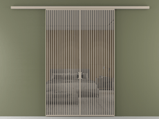 Перегородка Formato вдоль стены 2 створки