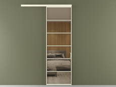 Перегородка Формато вдоль стены 1 створка