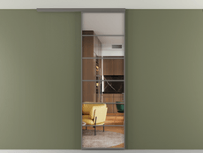 Перегородка Формато вдоль стены на потолок 1 створка