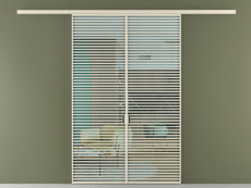 Перегородка Formato вдоль стены двустворчатая