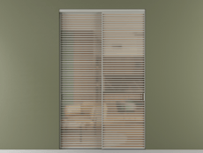 Перегородка Формато внутри проёма 2 створки