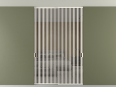 Перегородка Формато внутри проёма скрытое крепление в потолок 2 створки