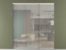 Перегородка Формато внутри проёма 3 створки с синхронным механизмом