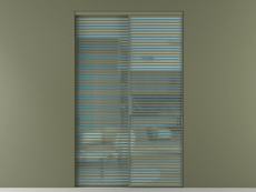 Перегородка Formato внутри проёма 2 створки