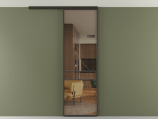 Перегородка Formato вдоль стены на потолок 1 створка