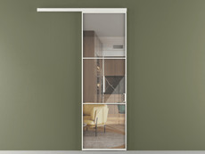 Перегородка Формато вдоль стены 1 створка