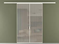 Перегородка Формато вдоль стены 2 створки