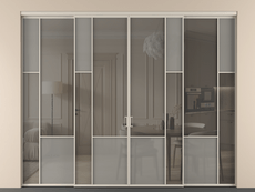 Перегородка Мозаик внутри проёма 4 створки