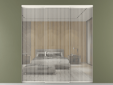 Перегородка Формато внутри проёма 3 створки