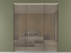 Перегородка Формато внутри проёма 3 створки