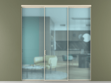 Перегородка Formato внутри проёма трёхстворчатая