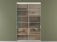 Перегородка Формато внутри проёма 2 створки