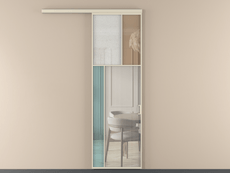 Перегородка Mosaic вдоль стены одностворчатая