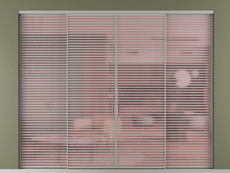 Перегородка Формато внутри проёма 4 створки