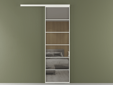 Перегородка Formato вдоль стены 1 створка